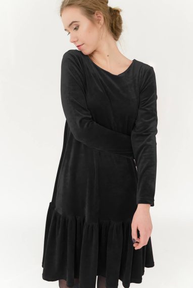 LeMuse black DISCO velvet dress