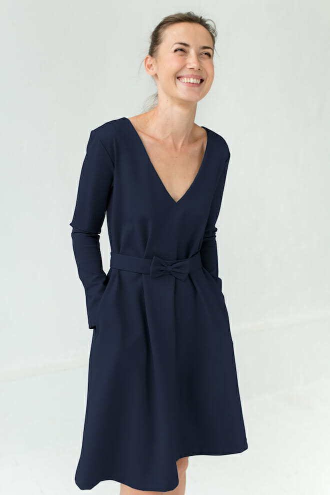 LeMuse deep blue JAZZ dress