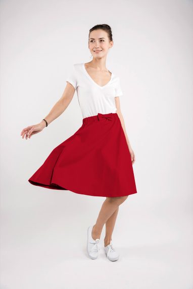 LeMuse red CINDY skirt