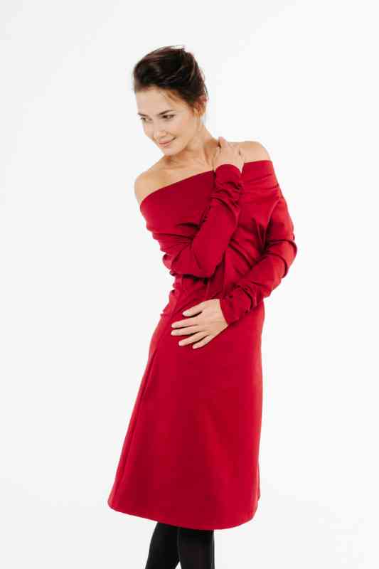 LeMuse red OPERA dress