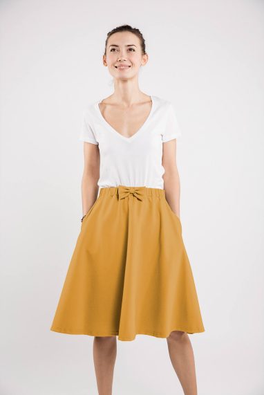 LeMuse yellow CINDY skirt